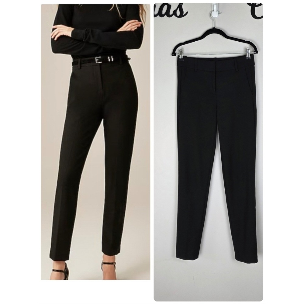 J. Crew Cameron High Rise Black Pants Size 2 Tall Business Office Work